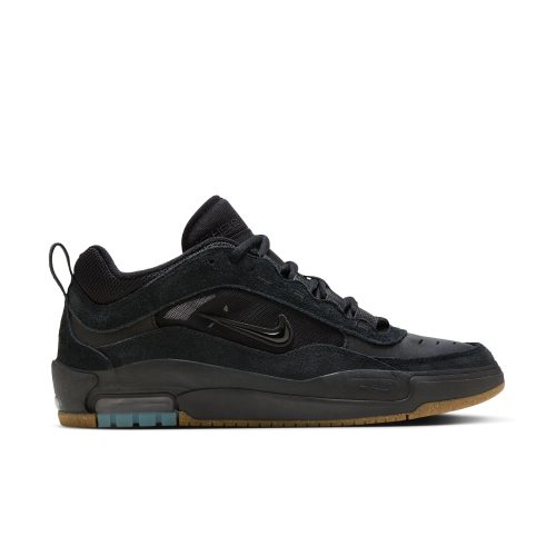 Nike SB Ishod Max skate shoe, black mesh, Max Air unit, flexible cupsole.