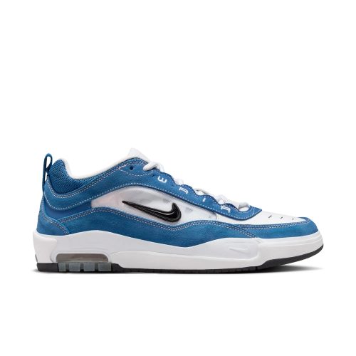 Nike SB Air Max Ishod in Blue/Black-White-Pink, '90s hoops inspired, Max Air cushioning, flexible cupsole.