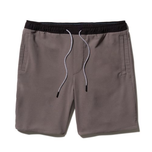 Stance Complex Athletic Shorts in Charcoal, designed with a breathable poly blend, 7" inseam for maximum mobility, and featuring FEEL360™/FreshTek™ fiber technology for ultimate comfort.