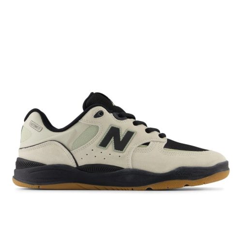 New Balance Numeric Tiago Lemos 1010 Shoes in Timberwolf/Black with suede and mesh upper