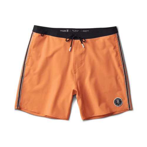 Roark Revival 17" Chiller Mixtape Boardshorts Orange with zipper pockets