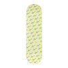 April Skateboards Shane Script Logo deck in yellow, all-over April script with reflective "Shane" hit, 32.2" x 8.5".